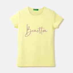 United Colors of Benetton Girls Typography Printed Cotton Tank Top-picture-51