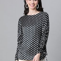 Oxolloxo Polka Dot Print Top-picture-18