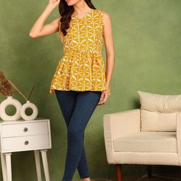 HIVA TRENDZ Geometric Print Top-image-60