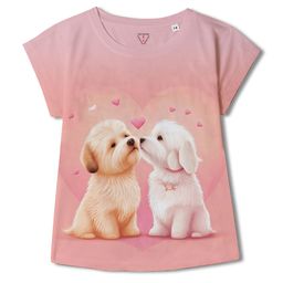 Wear Your Mind Girls Graphic Printed Extended Sleeves T-shirt-49