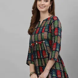KPF Ethnic Motif Printed A-Line Top image 5