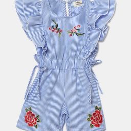 Hopscotch Girls Blue & Red Printed Basic Jumpsuit-picture-42