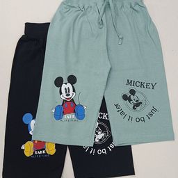 BAESD Girls Mickey Mouse Printed Pure Cotton Capris-image-58