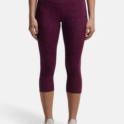 Jockey Slim Fit Printed Capri with Back Waistband Pocket-image-97