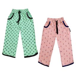 IndiWeaves Girls Pack of 2 Mid-Rise Cotton Printed Capris-picture-12