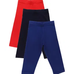 Bodycare Kids Girls Assorted Pack Of 3 Cotton Capris-15