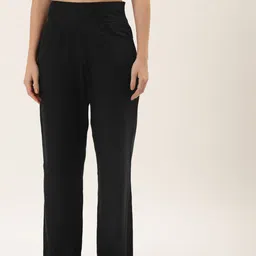 Alsace Lorraine Paris Women Black Smart Trousers-picture-11