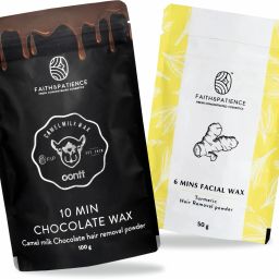 Faith & Patience Chocolate Bikini Wax & Turmeric Facial Wax Combo Powder-image-36