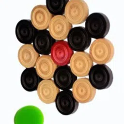 Carrom Set With 1 Striker and 24 Wooden Coins Carrom Pawns-image-21