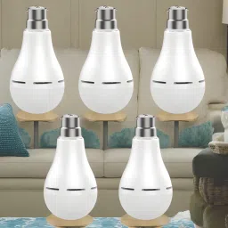 Emergency bulb 12W LED & 2000mAh battery 4hrs inverter light pack of 5 bulbD1367 4 hrs Bulb Emergency Light-image-74