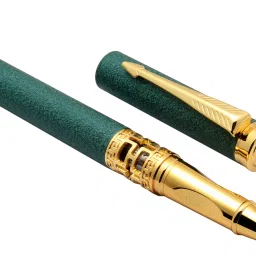 Luoshi 3217 Matte Green Rock Finish Metal Body Arrow Clip Roller Ball Pen-picture-22