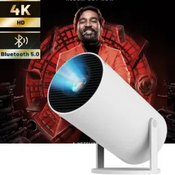 CLAIRBELL Smart Projector for Home 4K Support Rotabable Design withApp Netflix,YouTubeN354 (4500 lm / 1 Speaker / Wireless / Remote Controller) Portable Projector-26
