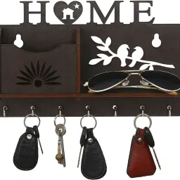 Designer Wooden Wall Mounted Stylish Fancy Key Holde Wood Key Holder-image-58