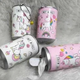 Cute Mini Portable Wet Wipes Tissue Can for Cleaning Face ,Body-image-12