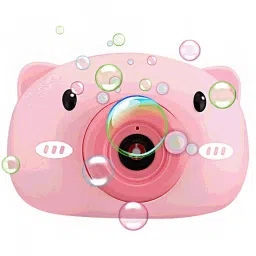 sve Bubble Camera Portable Bubble Maker Bubble Blower Machine with LED Light for Kids image 2