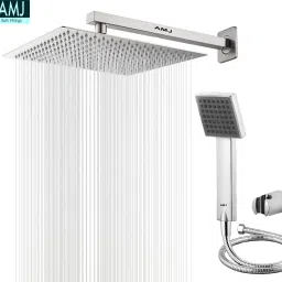 AMJ HandShower (ABS),SS304 1.5mtr Tube And Hook 8X8+15Inch Arm+HandShower Set)-picture-24