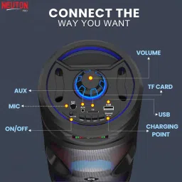 NEUTON Thunder Double Woofer with Wired Mic,Remote 30 W Bluetooth speaker (2.0 Channel) 30 W Bluetooth Party Speaker image 2