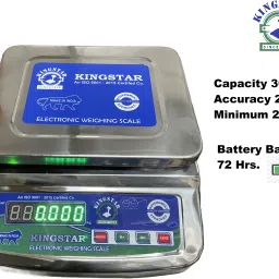 King Star Full Steel Body Weighing Machine Capacity 30Kg Front & Back DIsplay Weighing Scale-image-21