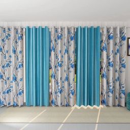 214 cm (7 ft) Polyester Room Darkening Door Curtain (Pack Of 5)-image-67