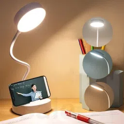 3 Colour Mode LED Study/Table/Desk Lamp with Touch Sensor/USB-White Study Lamp-21