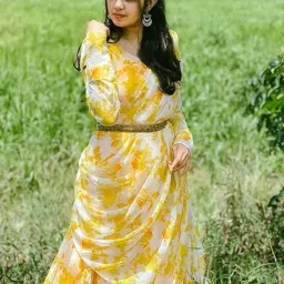 Printed Georgette Stitched Anarkali Gown-image-32