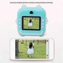 ENMORA Camera Children Kids Instant Camera 24MP Kids Digital fds7 Multi-function Monochrome Label Printer-16