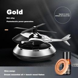 Silver Helicopter Solar Perfume Aromatherapy Car Interior Decoration Accessories Fragrance for Home Office Air Purifier-27