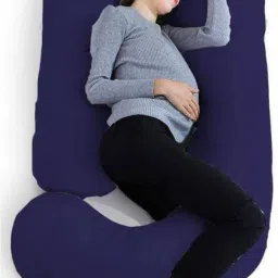 Luxury Velvet C Shape Microfibre Solid Pregnancy Pillow Pack of 1-image-93