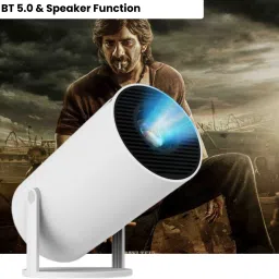 Frony Smart Projector for Home 4K Support Rotabable Design withApp Netflix,YouTubeB334 (4500 lm / 1 Speaker / Wireless / Remote Controller) Portable Projector-3
