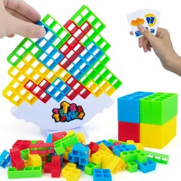 Tetra Tower Game 16 Pcs Stack Tower, Swinging Tower, Swing Stack-image-37
