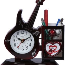 Analog Burgandy Clock-image-2