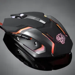 ENTWINO GRENADE USB Wired Optical Gaming Mouse With 6 Keys & RGB Lights 20 Millions Click Button Life Wired Ambidextrous Optical Gaming Mouse image 4