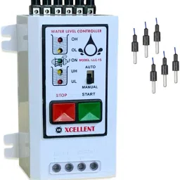 XM-INDIA Water level controller with Semi Auto Mode Function (Manual On-Auto Off) with 6 SS Sensors Wired Sensor Security System-image-92