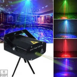 Projector Laser Light Dj Voice-Activated DJ Disco Party Club Light Red Green Disco Ball Set-33