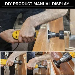 glamaxy 6pcs Holesaw Set Drill Bit Rotary Bit Set For Wood Working (6 Bits) Drill Bit Cutting Cutter Round Circular Hole Saw Set, (32/38/44/54 mm) image 4
