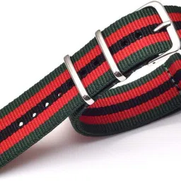 vinanth NATO Nylon Watch Band / Watch Strap - Multicolor with Stainless Steel Buckle; 18 mm Fabric Watch Strap-image-55