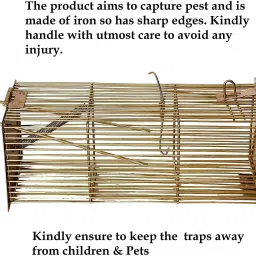 mitho Mouse Trap/Catcher Iron Big Size-Solution to Rat Problems LiveTrap PEAK OF 2 PIC Live Trap image 2