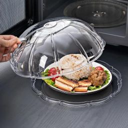 Microwave Splatter Cover and Tray to Food Splashes Serving Lid Full Protection 10 inch Lid, Pack of 1-image-30