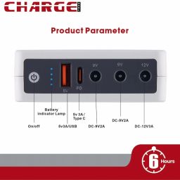 ChargeXcel miniUPS 12V,9V,5V USB & TYPE C Power Backup for CCTV,MODEM,BIOMETERIC Power Backup for Router-image-69
