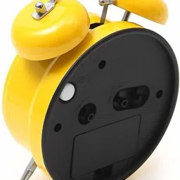 bhatia Analog Yellow Clock image 2