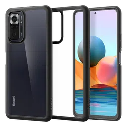 spigen Ultra Hybrid Polycarbonate & TPU Back Cover for Redmi Note 10 Pro (Air Cushion Technology, Matte Black)-27