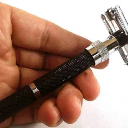 loyalmart Premium Safety Razor Long Handle Butterfly Open Double Edge Razor, Men image 3