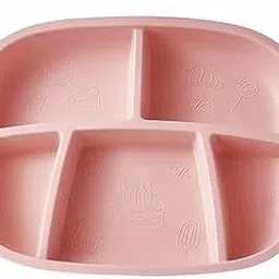 Kids Candy Shaped Separated Plates | 5 Compartment Plate Set- Polypropylene-20