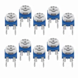 VARAIBLE RESISTOR 203,PRESET Variable Resistor (20 kilo ohm 5%) Pack of 10 Electronic Components Electronic Hobby Kit-image-10