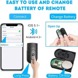 dogger 4 in 1 Bluetooth Selfie Stick Tripod Kit, Tripod, Tripod Ball Head, Tripod Clamp, Tripod Bracket image 4