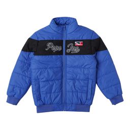 Pepe Jeans Boys Blue Black Colourblocked Padded Jacket-image-95