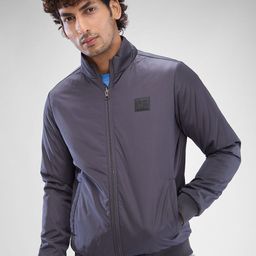 SPYKAR Men Solid Sporty Jacket with Patchwork-image-22