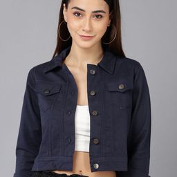 MONTREZ Crop Denim Jacket-image-71