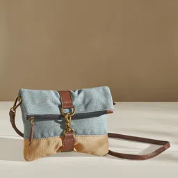 Mona B Colourblocked Swagger Sling Bag-6