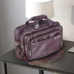 Kuber Industries Leather Laptop Handheld Bag-50